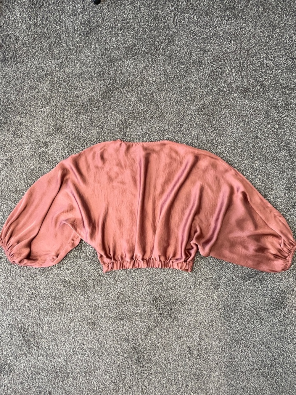 Free People Dusty Rose Wrap-Front Blouse Size XS - Picture 6 of 7